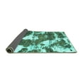 thumbnail image 2 of Ahgly Company Indoor Square Abstract Turquoise Blue Modern Area Rugs, 5' Square, 2 of 4