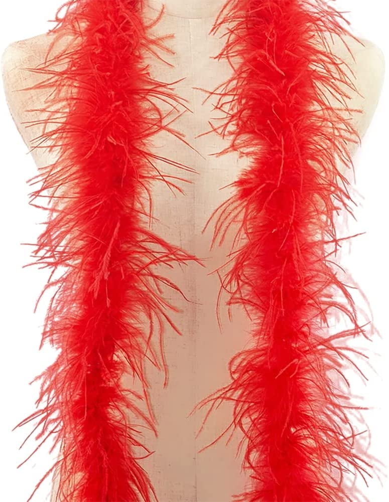 Pikadingnis Natural Feathers Boa Soft Fluffy Marabou Feather Boas for Women  Costume Accessory, Crafting Party Dress Up Plume Costume Craft Home  Halloween Costume Accessory Decoration Feathers Boa 