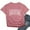 Hot Pink, variant on Womens Tops Graphic Letter Prints Tee Short Sleeve Top Crew Neck Casual T Shirts for Women Hot Pink XXL