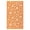 Orange/White, variant on Floral Outdoor Area Rug UV Resistant Plastic Straw Portable Reversible Camping Carpet Waterproof Throw Mat for Patio Decor Balcony Picnic