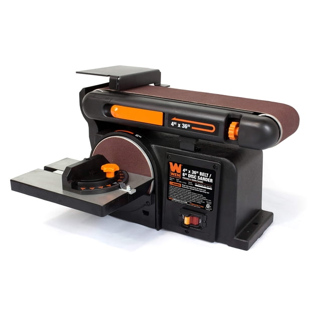 Lijadora de banda y disco de sobremesa WEN 6502T 4x36 pulgadas 6 pulgadas 3600 RPM