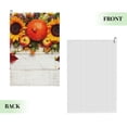 thumbnail image 2 of Kdxio Thanksgiving With Autumn Pattern Golf Towel (24" X 16") with Carabiner Clip - The Convenient Golf Cleaning Towel, 2 of 8