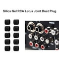 thumbnail image 3 of Silicone RCA Female Connector Dust Proof Cap Protector Cover Black 10 Pcs, 3 of 7