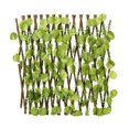 thumbnail image 1 of Artificial Leaf Expandable Decor Fence Screen 40cm Plant Leaves Stretchable Wooden Garden, 1 of 6