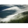 thumbnail image 2 of Rotenberg, Nancy 14x11 White Modern Wood Framed Museum Art Print Titled - AK, Inside Passage Fog pattern over a mountain, 2 of 4