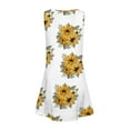 thumbnail image 6 of LTTVQM Dresses for Girls 2025 Casual Sleeveless Sundresses Comfy Sunflower Print Tank Dresses Holiday Round Neck Cover Up Dresses with Pocket Dark Purple 4-5, 6 of 7
