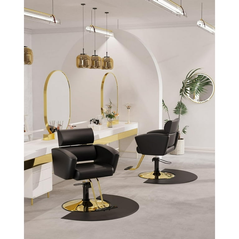 Baasha Luxury Gold Salon Chair Sleek and Modern Hair Chair with