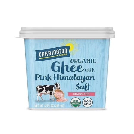 Carrington Farms Organic Ghee with Pink Himalayan Salt – 12 oz Pack of 3 Carrington Farms Organic Ghee with Pink Himalayan Salt – 12 oz Pack of 3