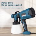 thumbnail image 4 of Mistaha Electric Paint Sprayer with Adjustable Pressure and Three Spray Patterns - Portable High-Performance Sprayer for Furniture, Walls, Doors, and More - 800ml/min Flow Rate - Red/Blue - 110V US, 4 of 6