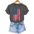 thumbnail image 7 of Vetsdori Women's USA Years Anniversary T Shirts Short Sleeve Red White and Blue Pullover American Flag Graphic Casual July 4th,Independence Day Summer Shirts for Women Fashion, 7 of 7