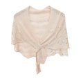 thumbnail image 2 of KANG Autumn Knitted Shawl With Wavy Pattern And Pearl Shoulder Strap, 2 of 3