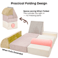 thumbnail image 4 of Toddler Climbing Toys – Off-Road Foam Climber Blocks Set for Indoor Soft Play, 5pcs Educational Playground Climbers to Encourage Crawling, Climbing,Orange & Pink, 4 of 10