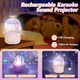 Aromei Kids Karaoke Machine with Microphone and Night Light Projector