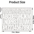 thumbnail image 4 of 10 Sheets 780 Pcs Vinyl Letter & Number Stickers - Waterproof, Self-Adhesive Alphabet for Mailbox, Door, Window, Cars, Boats, Address (White, 1in&2in), 4 of 16