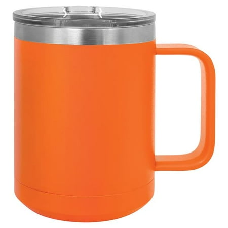 

Maxam JDLCM112 15 oz Stainless Steel Double Wall Vacuum Insulated Mug Orange