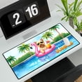 thumbnail image 3 of Hello Summer Cairn Terrier at Swimming Pool Flamingo Swim Ring Desk Mat Full Keyboard Mouse Pad Cairns Dog Lover Large Mousepad - 12009, 3 of 5