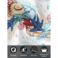 thumbnail image 7 of Sky Blue Ocean Starfish Cloth Napkins Set of 6 Reusable Dinner Napkins, Summer Coastal Coral Conch Cocktail Napkin Washable Table Napkins for Wedding/Holiday Party/Baby Shower 20"x20", 7 of 7