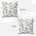 thumbnail image 3 of ZICANCN Fresh Colorful Flowering Plants Throw Pillow Covers, Bed Couch Sofa Knit Decorative Pillow Covers for Living Room Farmhouse, 12"x12", 3 of 8