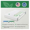 thumbnail image 4 of Twin Mattress 6 Inch Charcoal Memory Foam, Fiberglass Free Gel Mattress in a Box, Medium Firm Twin Size for Kids - 75x38x6, 4 of 7