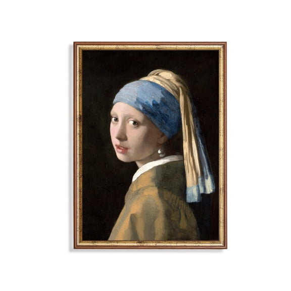 Girl With Pearl Earring Vermeer Art Poster, Unframed Paper Poster 8x10in
