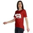 thumbnail image 4 of Inkmeso Scoop-Neck Mama Bear Graphic Tshirt Short Sleeve Women Cotton Tee Casual, 4 of 8