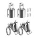 thumbnail image 1 of 2 piezas de bisagras de cubierta y tapas de ojo de acero inoxidable compatibles con accesorios de tubo de 25 mm Bisagra de 60x18 mm, 1 of 9