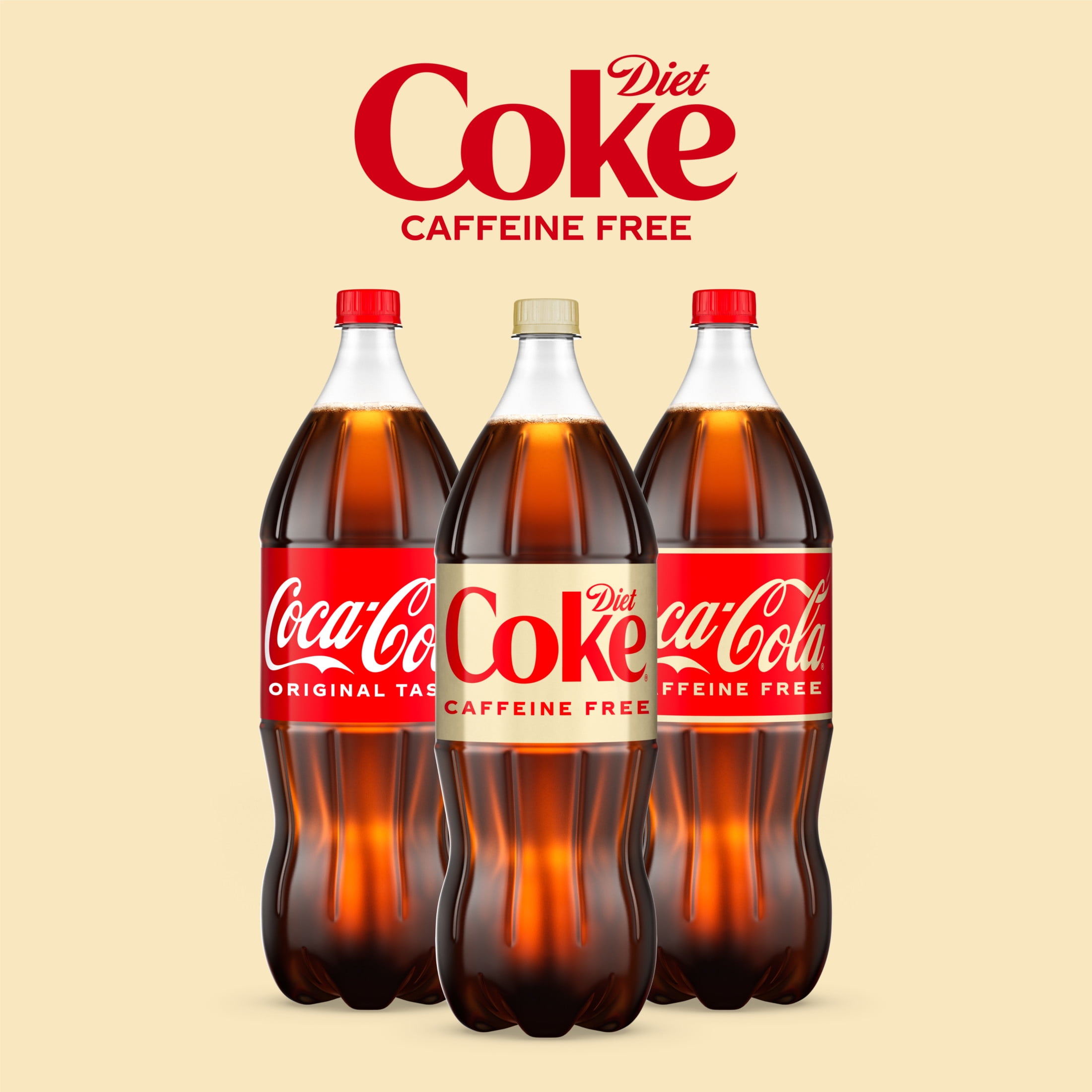 Diet Coke Caffeine-Free Soda Pop Bottle, 2 Liters
