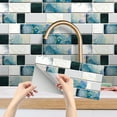 3D Texture & Stainproof Home Décor Tile Stickers For Bathroom & Kitchen