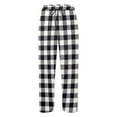 thumbnail image 5 of SGMVNU Pajama Pants for Women Plaid Cozy Loungewear Plaid Winter Warm Pj Bottoms Fuzzy Sleepwear Comfy Homewear(Black, XL), 5 of 5