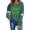 b Green, variant on Hoodless Sweatshirt for Women Round Neck St. Patrick's Day Printed Long-sleeved Sweater Top Without A Hood
