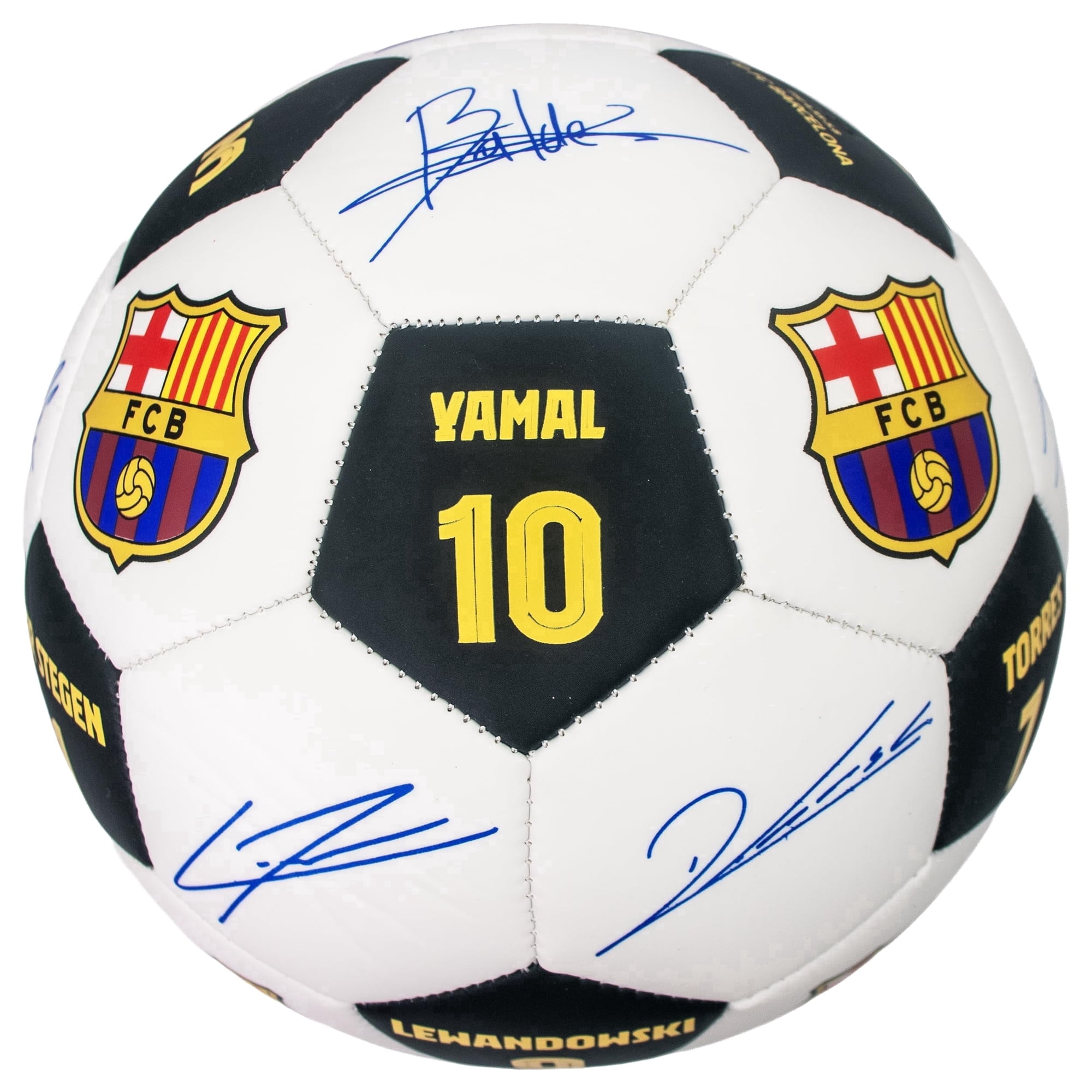 Maccabi Art Officially Licensed FC Barcelona Soccer Ball Size 5 – Player Names & Signature-Style Graphics, Team Crest Logo, Collector Training Football, Indoor/Outdoor