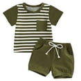 thumbnail image 5 of Delliss Toddler Baby Clothes Short Sleeve T-Shirt Top Casual Shorts Set Summer Outfit, 5 of 7