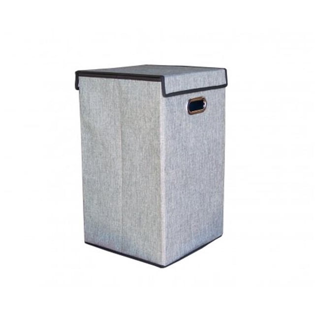 Proman Products ST16780 Fabric Laundry Basket- Grey