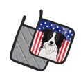 thumbnail image 2 of Carolines Treasures BB2171PTHD Flag and Border Collie Pair of Pot Holders , 7.5HX7.5W, multicolor, 2 of 3