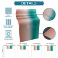 thumbnail image 6 of Teal Pink Ombre Table Runner 70 Inches, Modern Gradient Abstract Art Bed Runner Dresser Scarves Tabletop for Indoor Outdoor Parties/Ceremony/Banquet, 13" x 70", 6 of 9