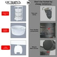 thumbnail image 4 of Octopus 360 4 Tier Rolling Cart Kitchen Organization Plastic Rotating Fruit Basket Teacher Classroom Supplies Organizer Makeup Storage Hair Salon Trolley Swivel Lockable Wheels Bar, 4 of 6