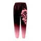 thumbnail image 5 of Pntutb Mujeres Moda Gradiente Impreso Pantalones de chándal sueltos Cintura alta Pantalones casuales Pntutb Pntutb-3751, 5 of 5