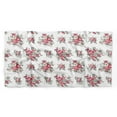 thumbnail image 5 of Bimba White Leaves & Begonia Floral Pure Silk Printed Head Bandanas Summer Neck Wrap Scarf 40 x 40 Inches, 5 of 6