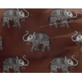 thumbnail image 4 of oneOone Georgette Viscose Fabric Elephant Block Printed Craft Fabric BTY 42 Inch Wide, 4 of 4