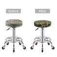 thumbnail image 6 of Lsque Camouflag Round Bar chair cushion covers Velvet Fabric Premium Comfort Protects from Scratches and Stains for 14-17 Inch Chair- 13 inch, 6 of 7