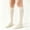 Beige, variant on Girls School Uniform Knee High Socks, Ribbed Solid Blue with Bow, for Kids & Big Kids,Size 2-3T