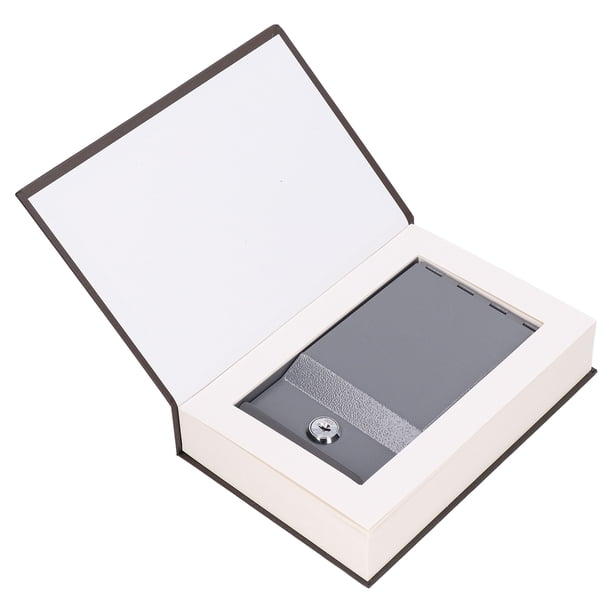 Caja De Monedas De Dinero Con Libro Realista De Metal Seguro Para Libros De Desvío Con Cerradura De Llave Para Joyas, Tarjetas De Crédito En Efectivo