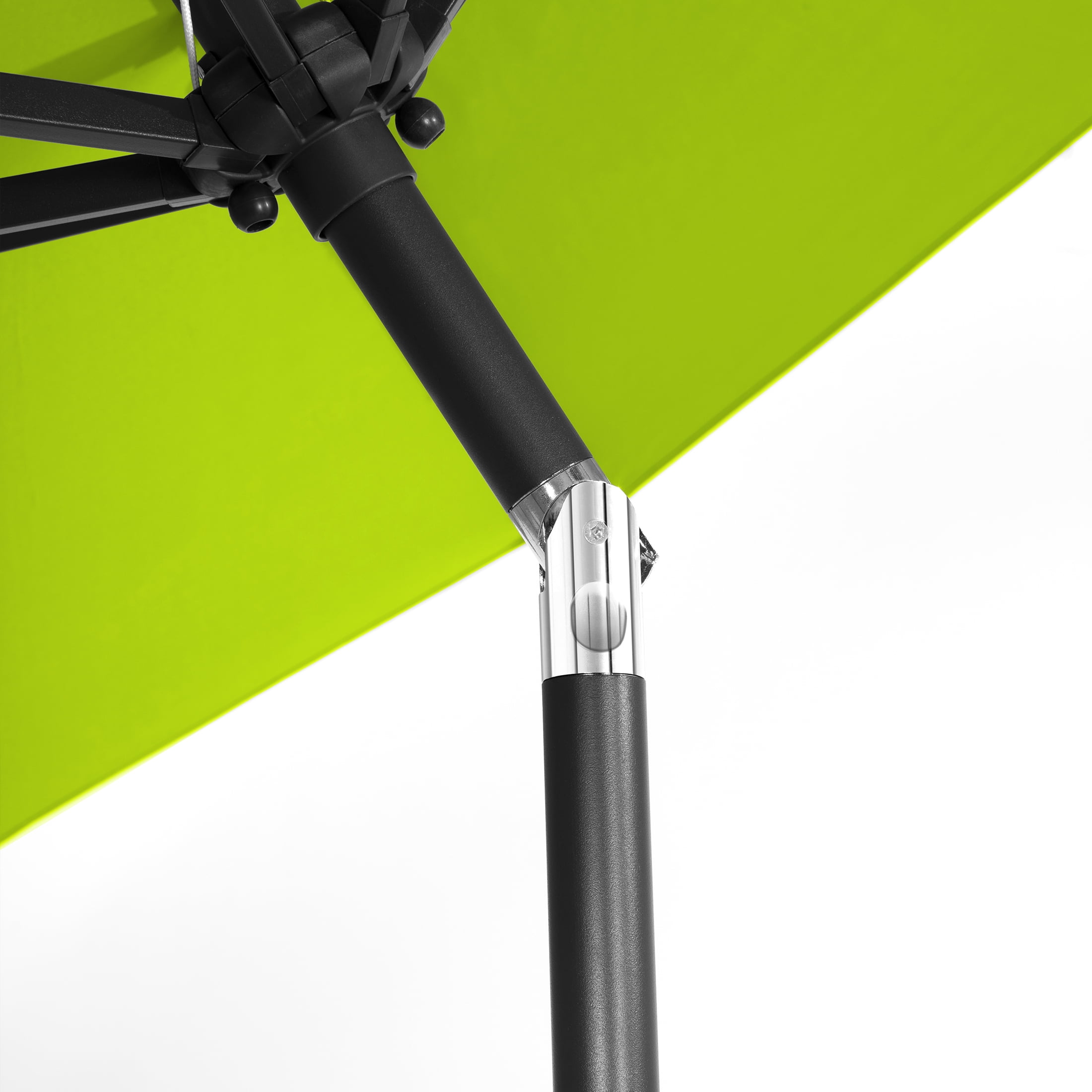Westin Outdoor 9 Ft Market Patio Umbrella with Round Resin Base for Outdoor Garden UV Water Weather Resistant, Lime Green