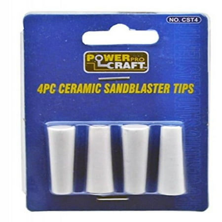 Ceramic Sandblaster - 4 Pc Ceramic Sandblast Tips for 10 Gallon High Pressure Sandblaster