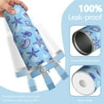thumbnail image 2 of 30 Oz Tumbler with Handle and Straw Vacuum Insulated Travel Cup with Flip Straw and Top Handle SpillProof Coffee Cup Reusable Insulated Cup for Holidays Special Occasions Starfish, 2 of 7