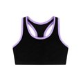thumbnail image 5 of JanJean Kids Girls Gymnastic Jazz Dance Outfit Sleeveless Tank Top Vest with Chain Pocket Pant Set Lavender 14, 5 of 7