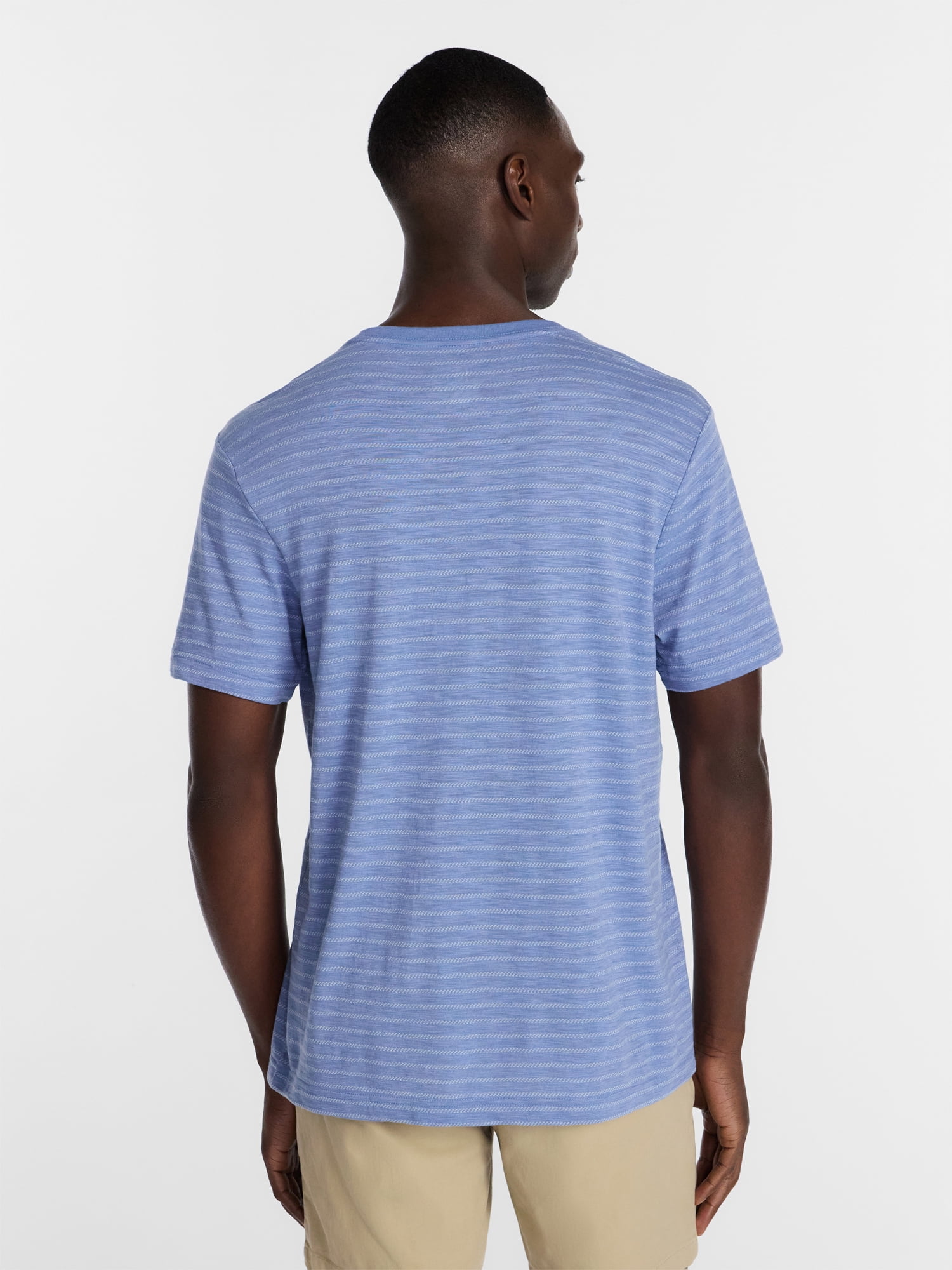 George Men's & Big Mens Classic Fit Striped Short Sleeve Crewneck T-Shirt, Sizes S-5XL