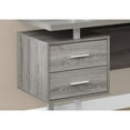 thumbnail image 4 of Monarch Specialties 70 Inch Contemporary Furniture Computer Desk, Dark Taupe, 4 of 5