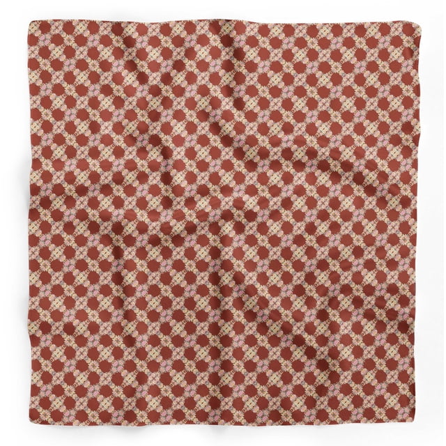 Bimba Foulard Dupatta en Pure Soie Imprimée Aquarelle Fleur Rouge, Foulard Bandana pour Tête et Cou pour Femmes 40 x 80 Pouces
