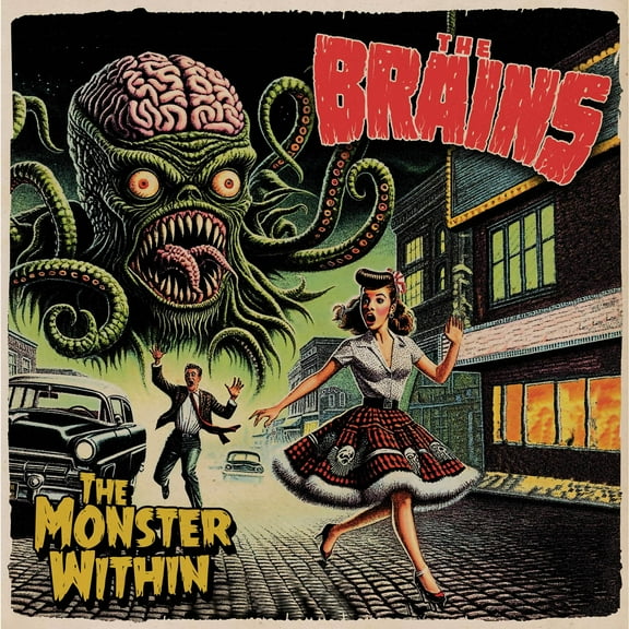 The Brains - The Monster Within - Red - Music & Performance - Vinyl